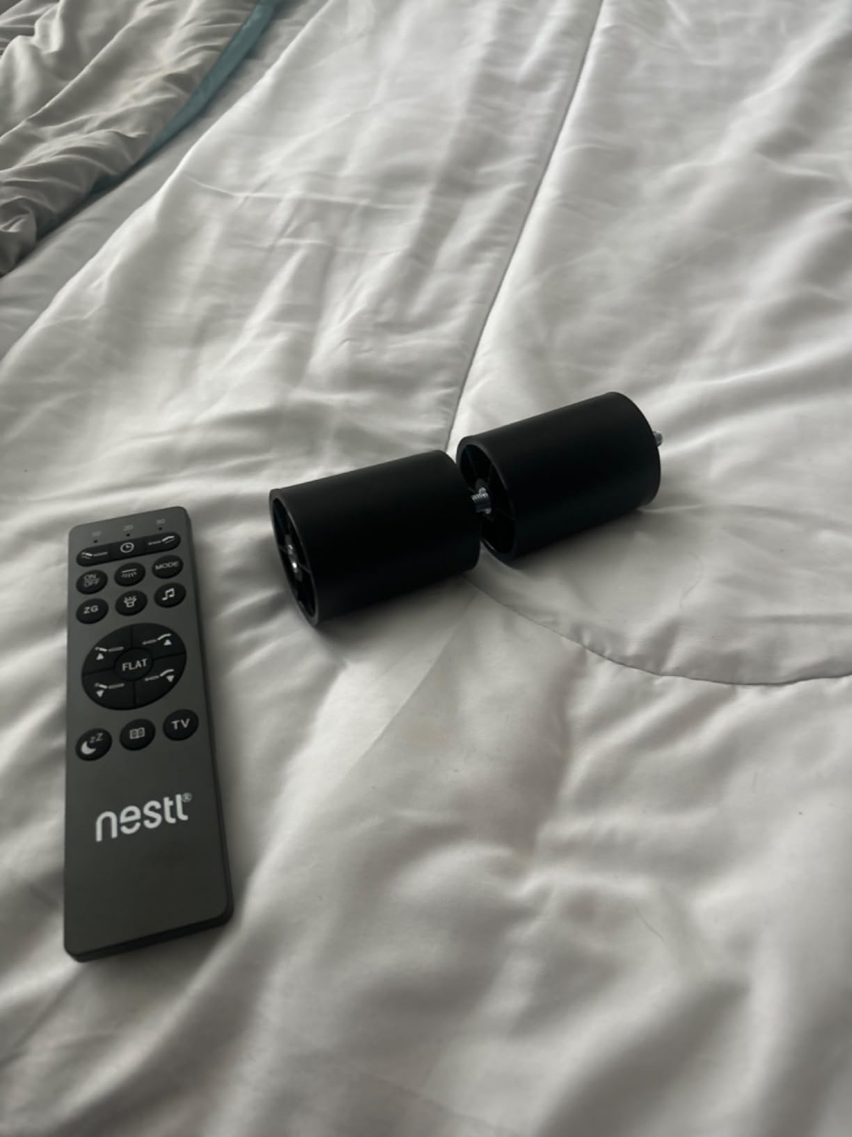 Nestl 2nd Gen King Adjustable Bed Frame with Massage and Wireless Remote, Electric Base with Head and Foot Incline, Zero Gravity, USB Ports, Under Bed LED, No Box Spring Needed customer photo 1