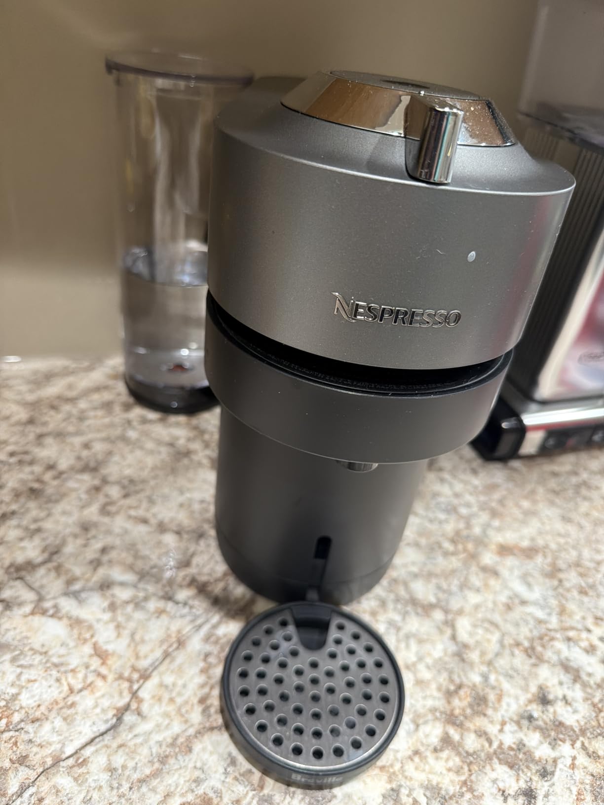 Nespresso Vertuo Pop+ Deluxe Coffee Machine with Frother, Matte Black Gold customer photo 2