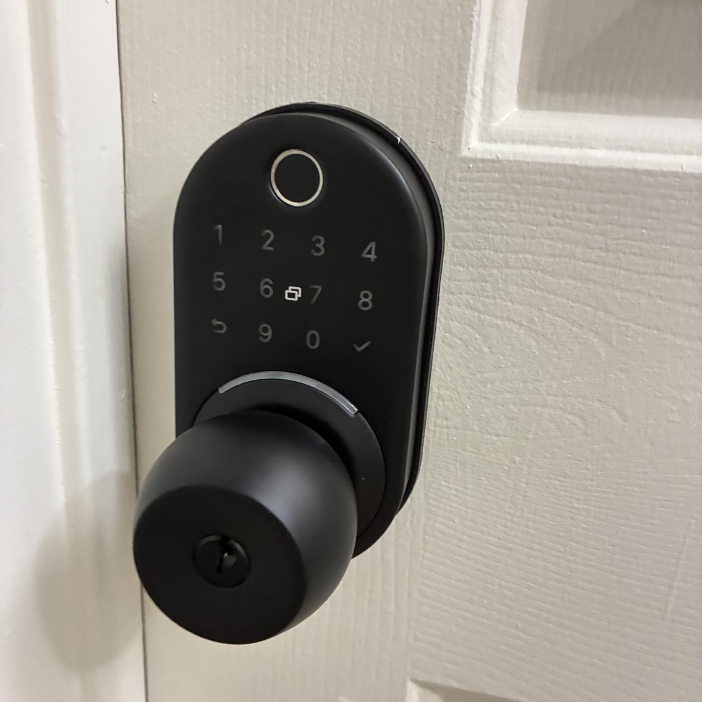 Keypad Smart Door Knob Lock, Yamiry Fingerprint Keyless Entry Handle Lock customer photo 2