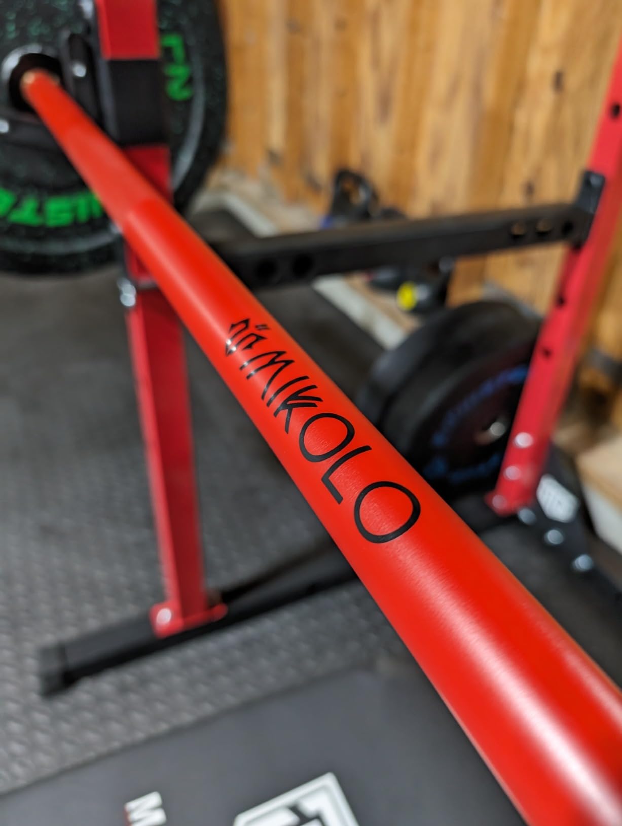 Mikolo 7ft Olympic Barbell, Barbell for Weightlifting and Powerlifting 45lb, Olympic Bar for 1500lbs Capacity, Weight Bar Fit 2” Standard Weights customer photo 1