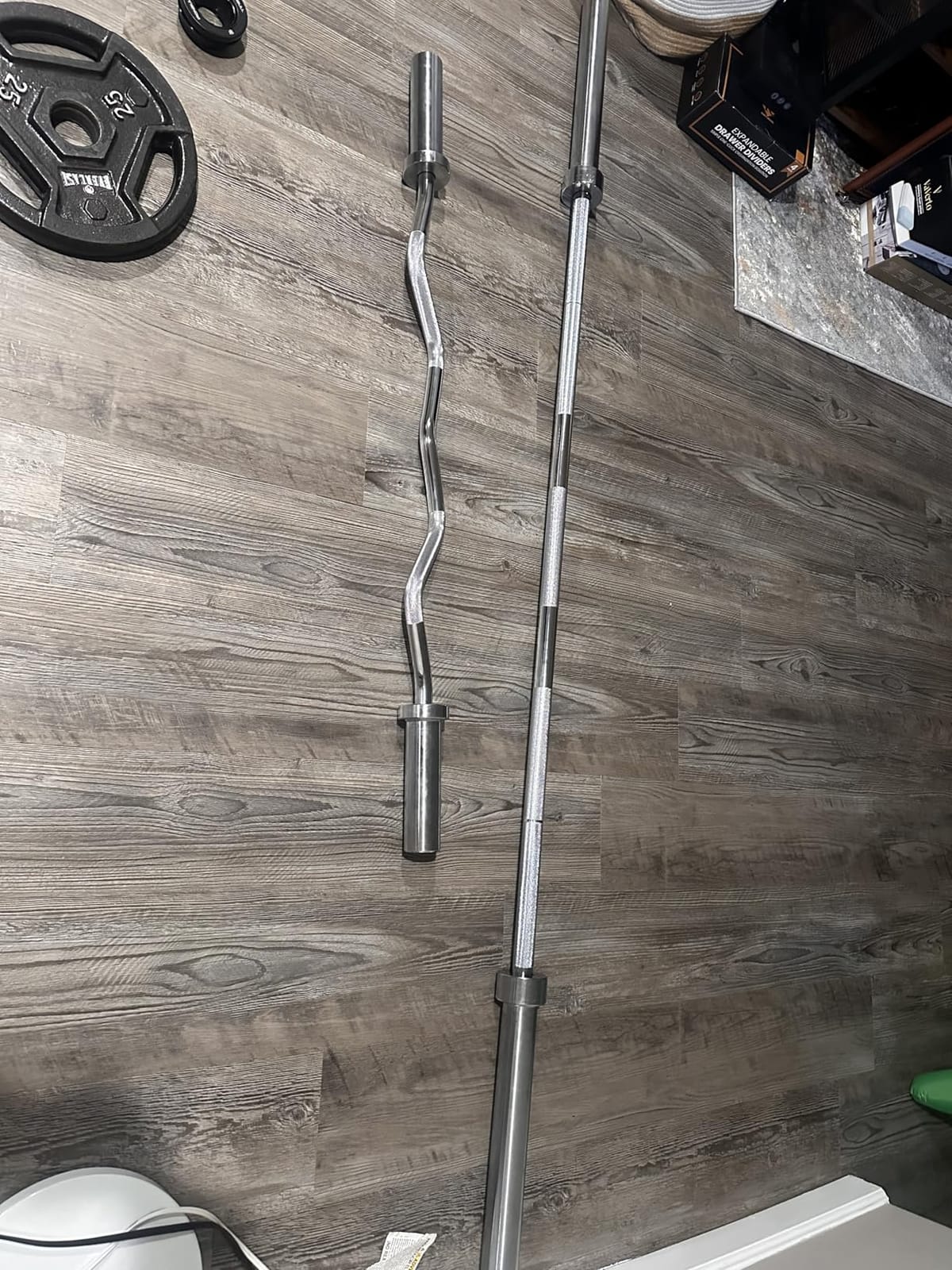 Amazon Basics 7ft Olympic Barbell Bar, 2