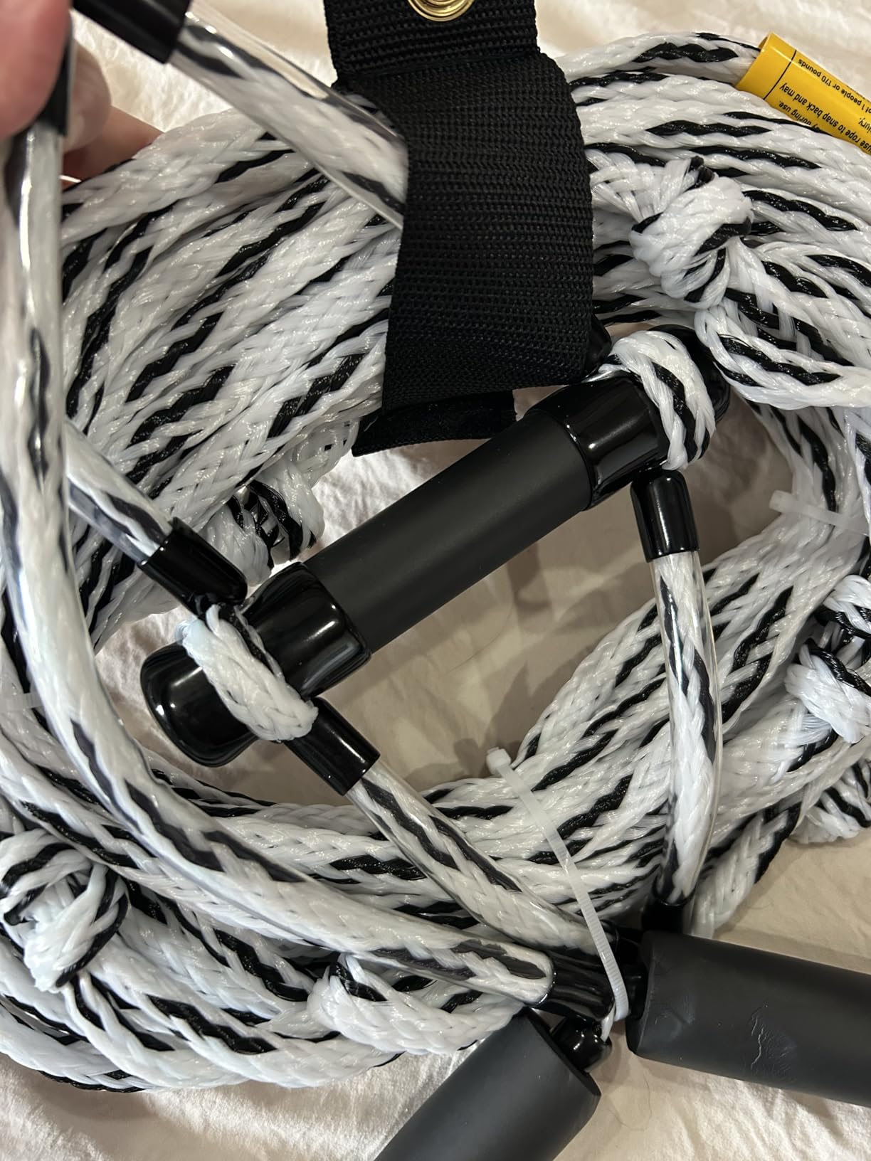 75FT Wakeboard Rope and Handle, Floating Water Ski Rope for Watersports, 4 Sections Ski Ropes for Water Skiing, Kneeboarding, Wakeboarding customer photo 2
