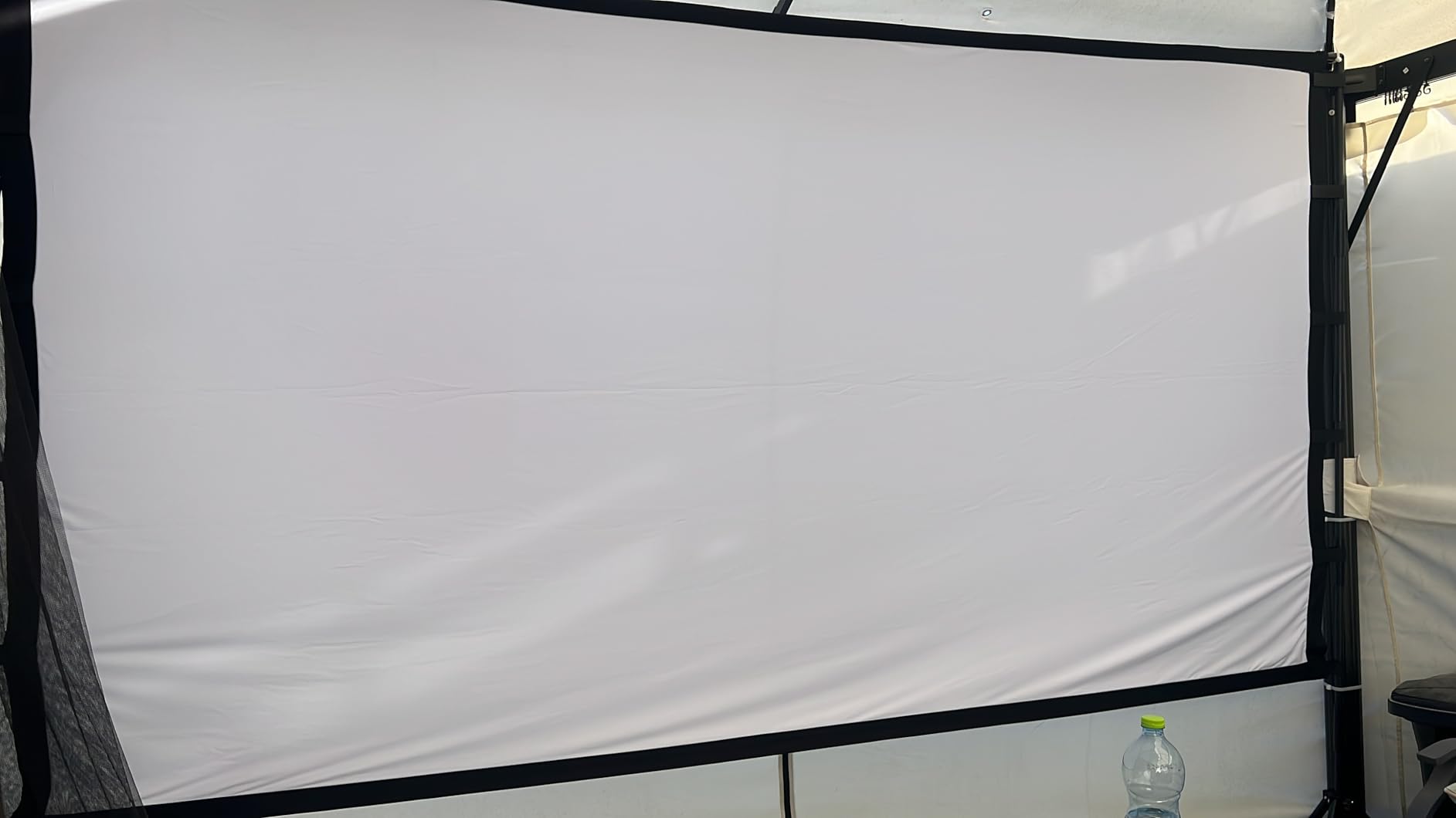 Projector Screen with Stand, TOWOND 100 inch Portable Projector Screen Black Backing, Outdoor Movie Screen 16:9 4K HD Wrinkle-Free Projection Screen with Carry Bag for Backyard Sports Viewing Parties customer photo 1