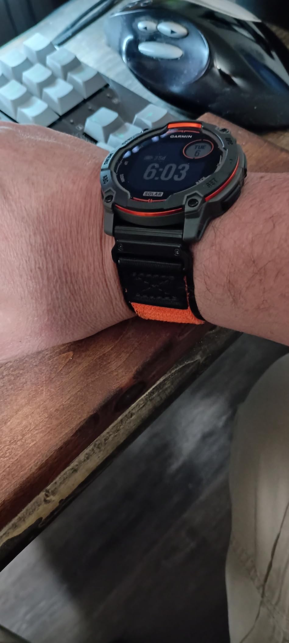 Garmin Instinct® 3 Solar, Rugged GPS Smartwatch, 50mm, Charcoal customer photo 2