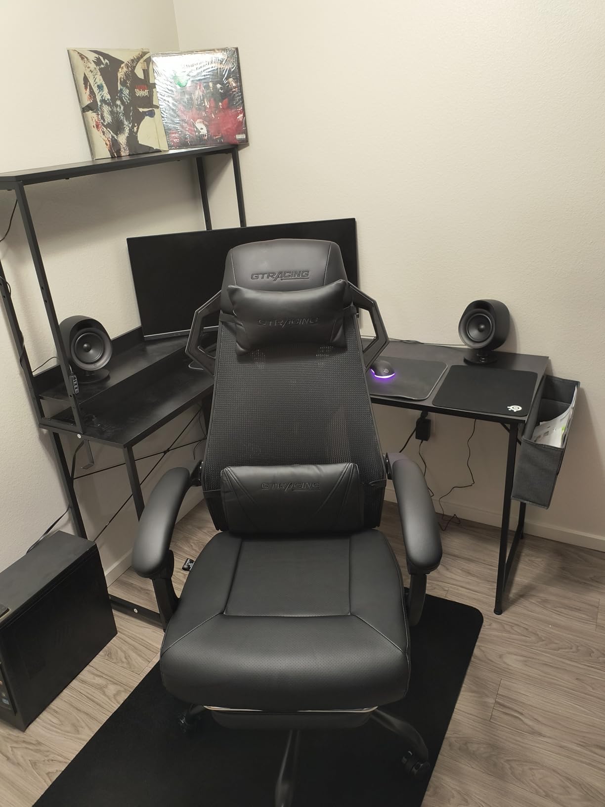 GTPLAYER Computer Chair with Adjustable Footrest, Ergonomic Gaming Chair with Headrest and Lumbar Support, Breathable Mesh Office Chair for Adults, High Back Reclining Desk Chair for Gaming and Office customer photo 2