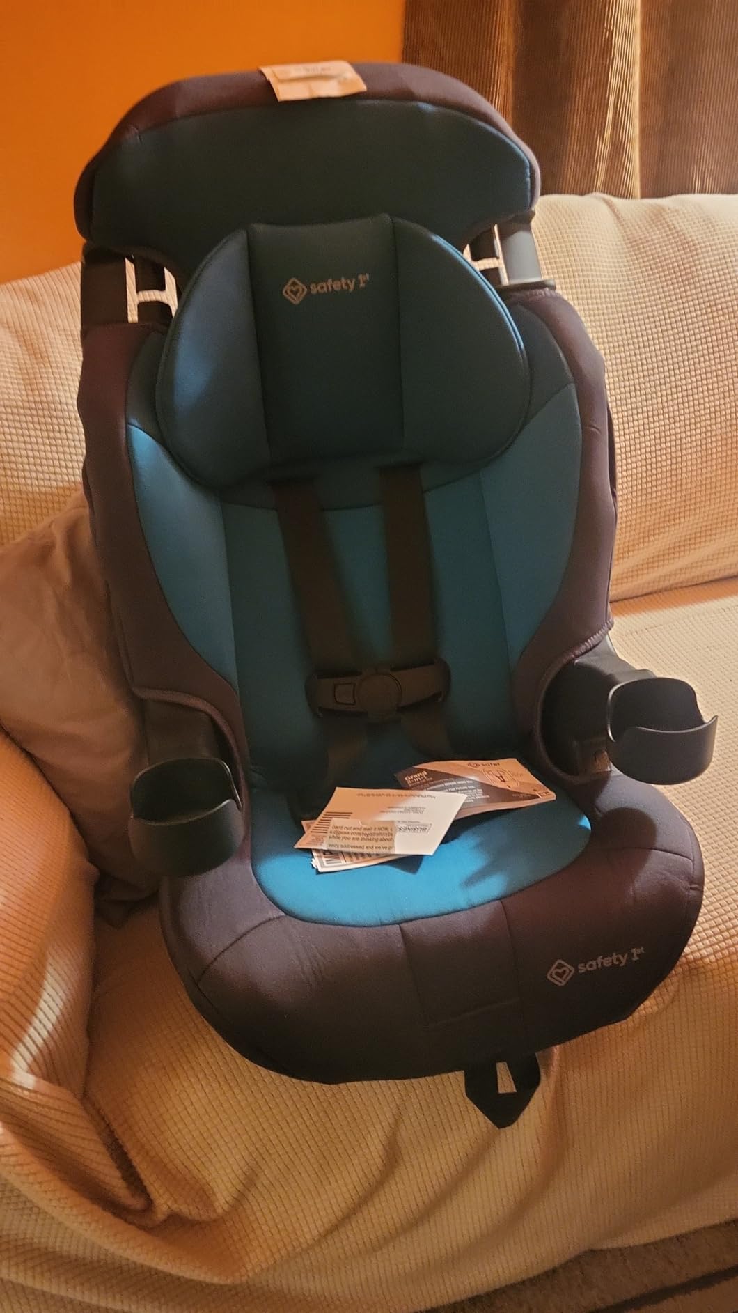 Safety 1st Grand 2-in-1 Booster Car Seat, Converts from High Back to Belt-Positioning Booster, High Back Seat for Kids 40-65, and Belt-Positioning 40-100 Pounds, Old Soul customer photo 2