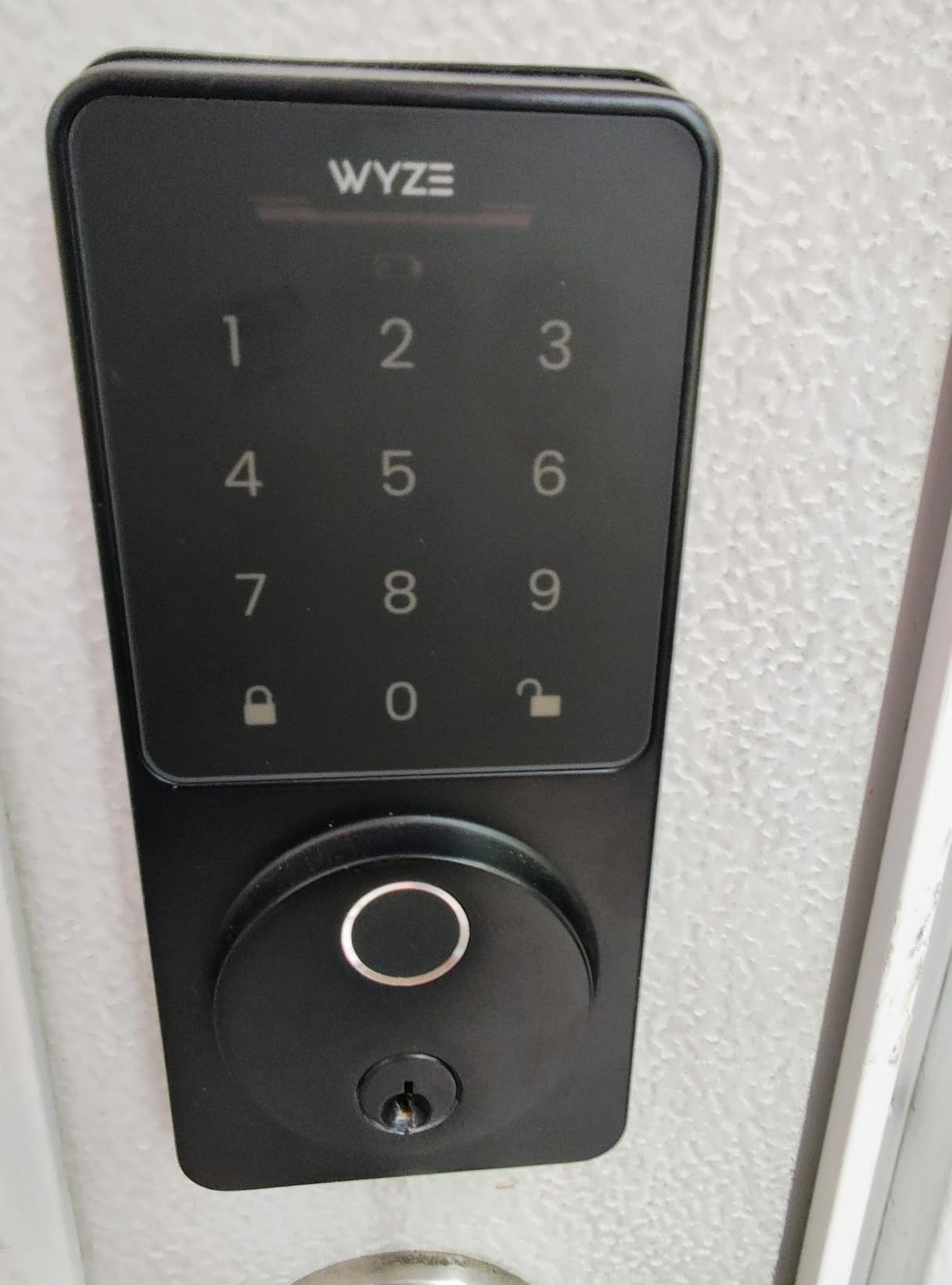 Wyze Auto-Lock Bolt v2, Fingerprint Keyless Entry Smart Lock, AI Learning Scanner with Wi-Fi Front Door Lock Deadbolt, Auto-Lock, 8 Months Battery, BHMA2, IP53, Anti-Peep Keypad, Backup Keys customer photo 1