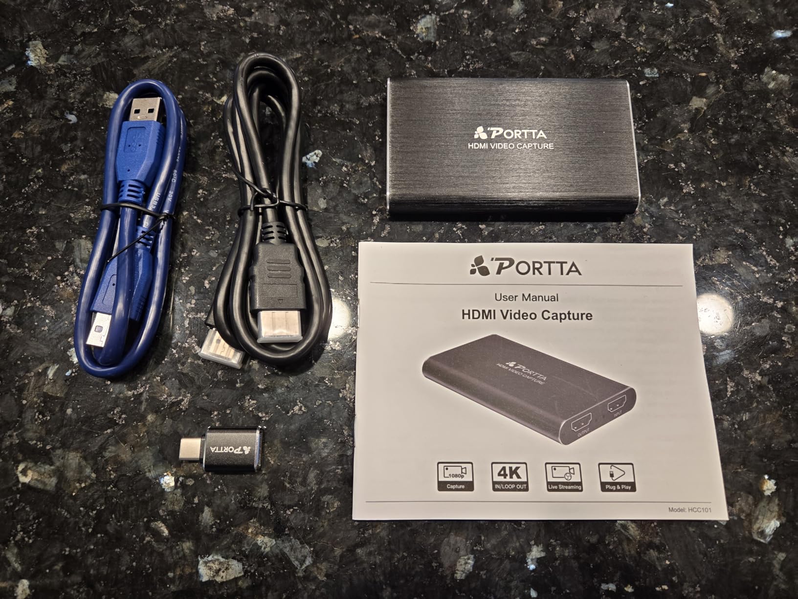 Portta HDMI Video Capture Card, Stream and Record in 1080P60 with Ultra-Low Latency, 4K HDMI in/Loop Out, USB 3.0 to PC Compatible with Nintendo Switch 2/PS4/PS5/Xbox/OBS customer photo 1
