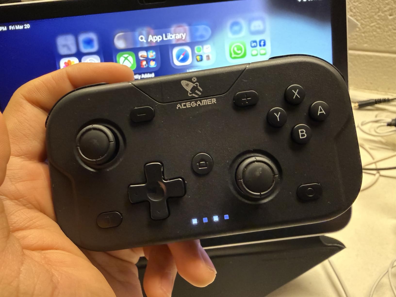 AceGamer Wireless Pocket Controller for Nintendo Switch/Switch 2/Android/iOS/PC/Steam Deck/Phone,1000Hz Polling Rate, Bluetooth Controller with Lift-and-Lock Joysticks/6-Axis Gyroscope/Turbo/Vibration (Black) customer photo 2