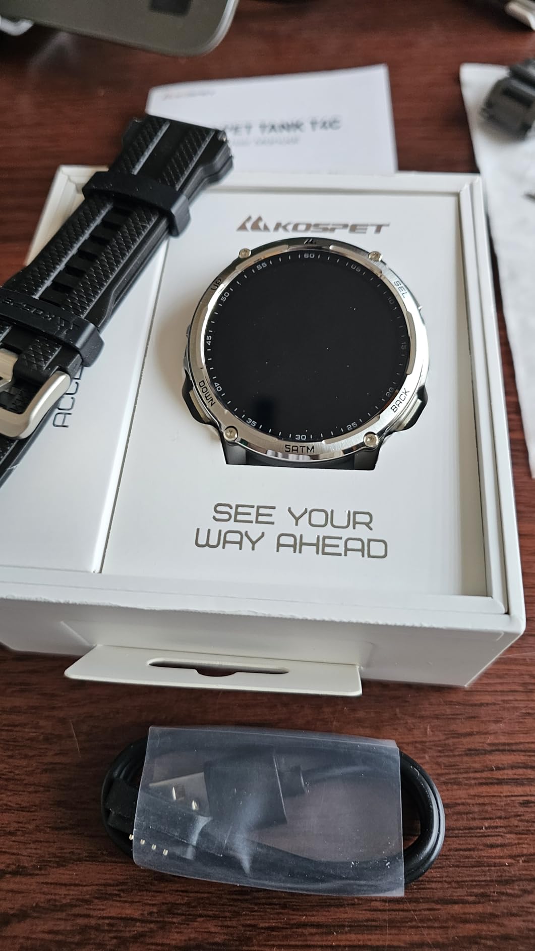KOSPET Tank M4C Smart Watch with GPS, 5ATM/IP69K Waterproof, LED Flashlight customer photo 1