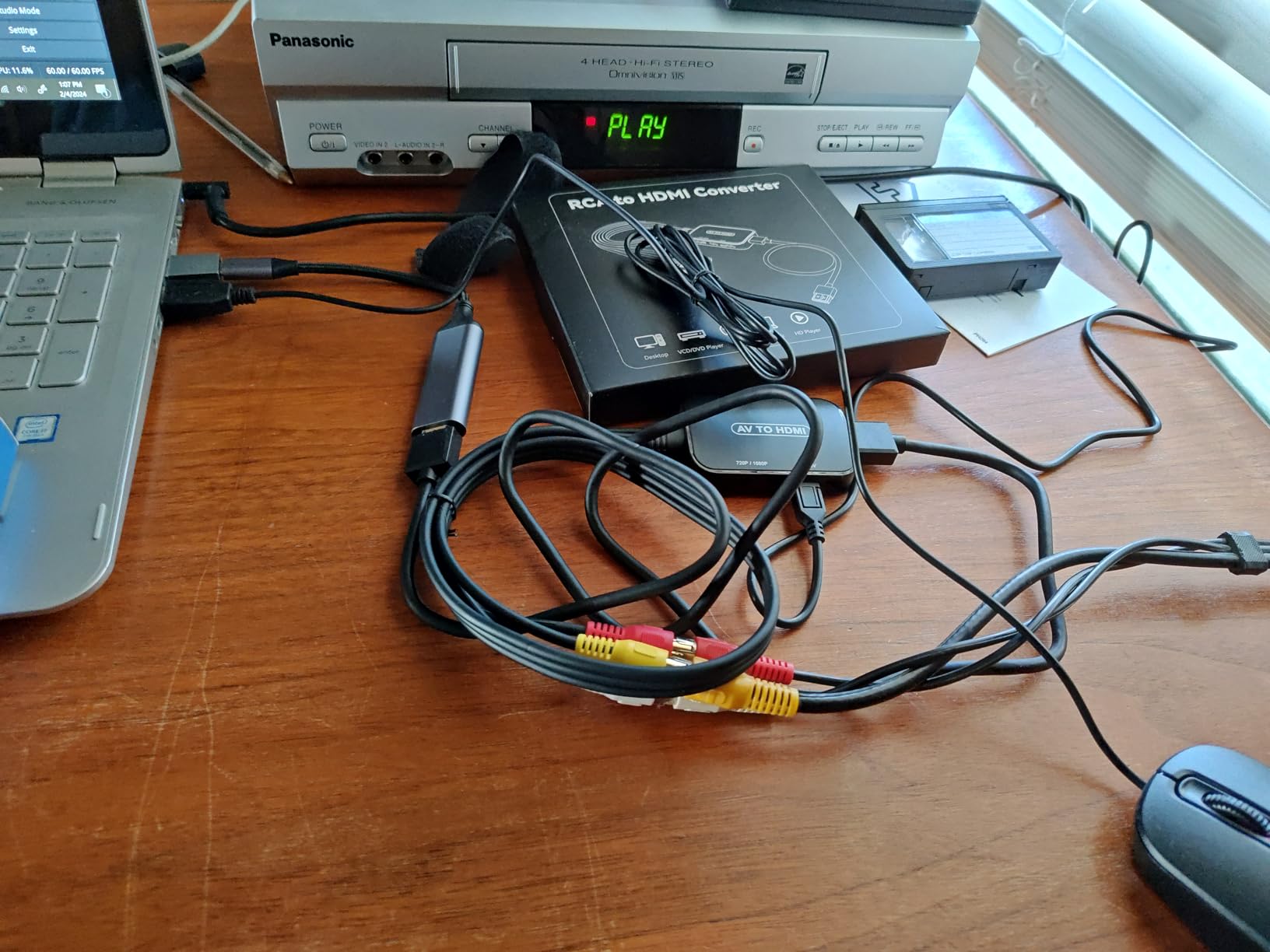 VHS to Digital Capture Card – USB Video Capture Card with HDMI Loop Out, RCA AV to USB for VCR/DVD/Hi8/PS2/Wii, 1080P 30fps Analog to Digital Converter, Effortless Record & Preview Old Videos on TV/PC customer photo 2