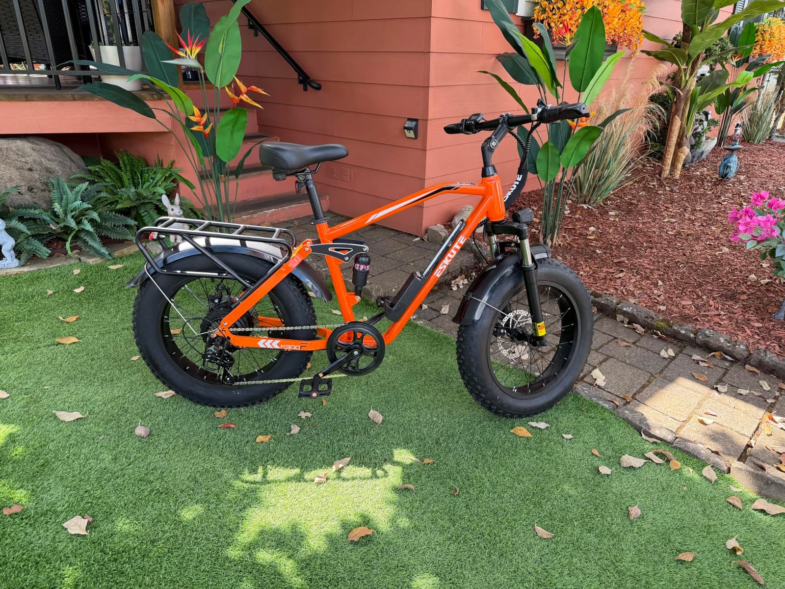 ESKUTE M300F Electric Bike for Adults, 52V 20.8Ah Long Range Battery, 33MPH Fast Ebike 1200W Motor, 20