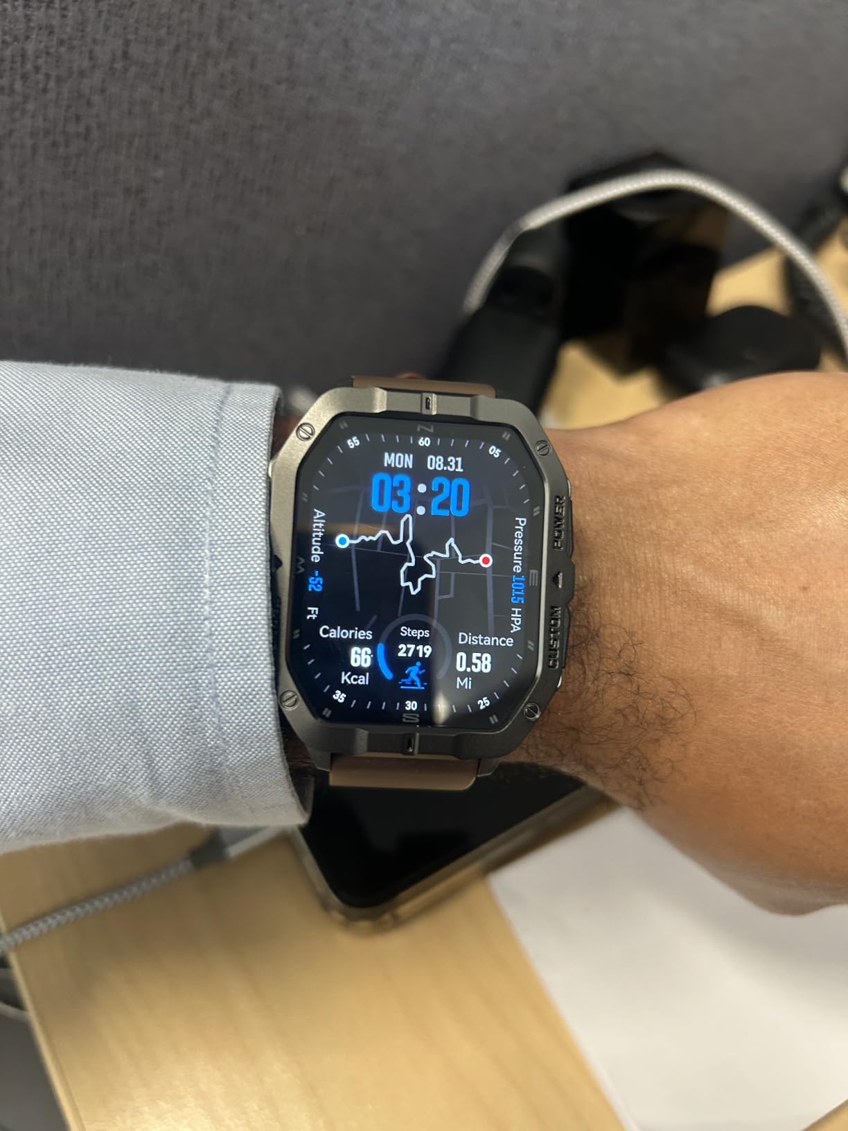 Military Smart Watches for Men,2.02''Smartwatch FitnessTracker Built-in GPS customer photo 1