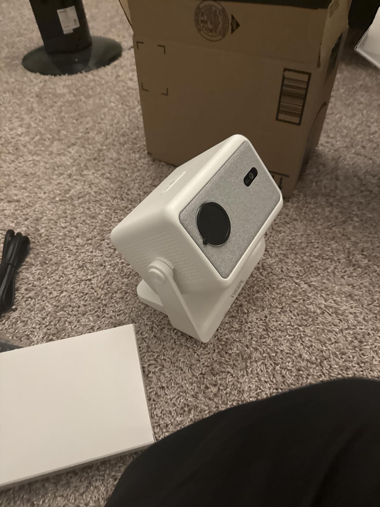 【Now with Netflix & 3000 ANSI】Smart 4K Projector with WiFi and Bluetooth, VISSPL 3D Dolby Audio and Auto Focus Portable Outdoor Projector, Movie Home Theater Projectors for Bedroom/Ceiling customer photo 1