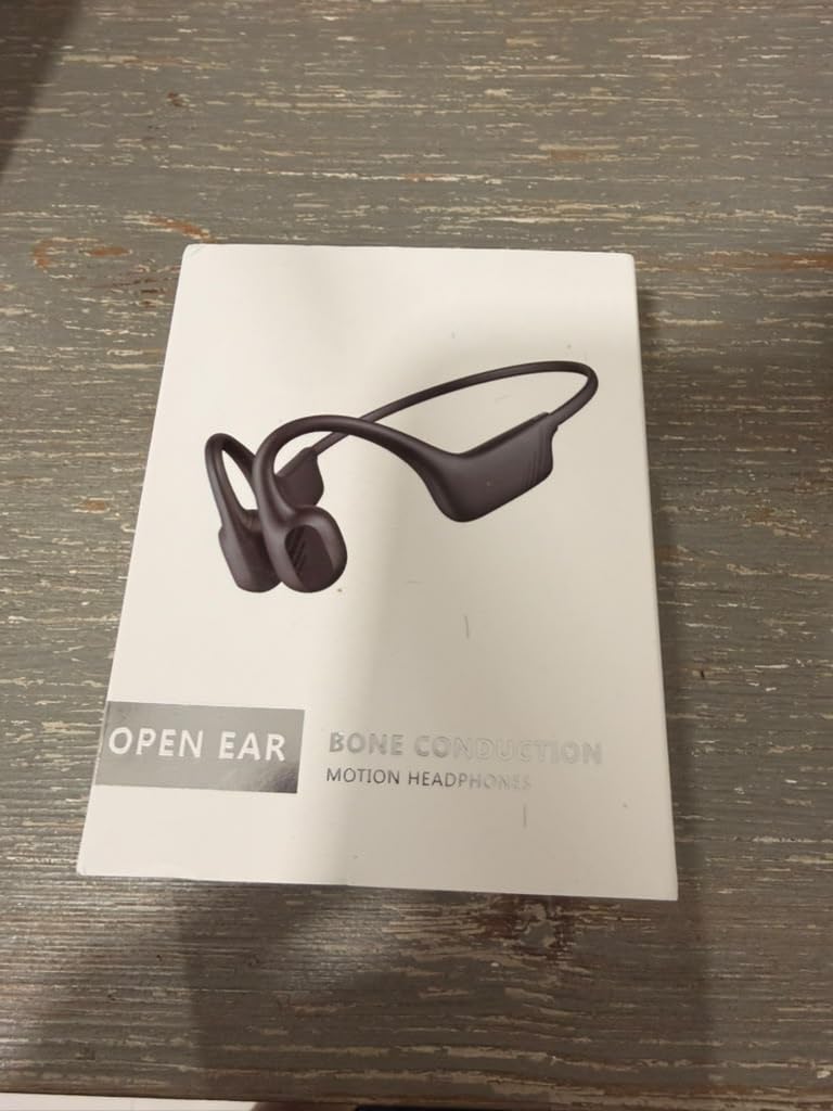 Bone Conduction Headphones, Bluetooth 5.4 Open-Ear Sport Headset with Mic, 10H Playtime, IP55 Waterproof, 22g Lightweight Skin-Friendly Headphones for Gym, Cycling & Running (Deep Black) customer photo 2