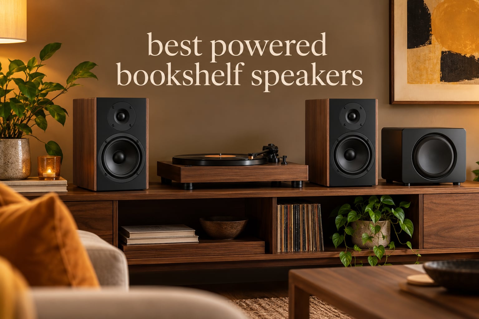 best powered bookshelf speakers