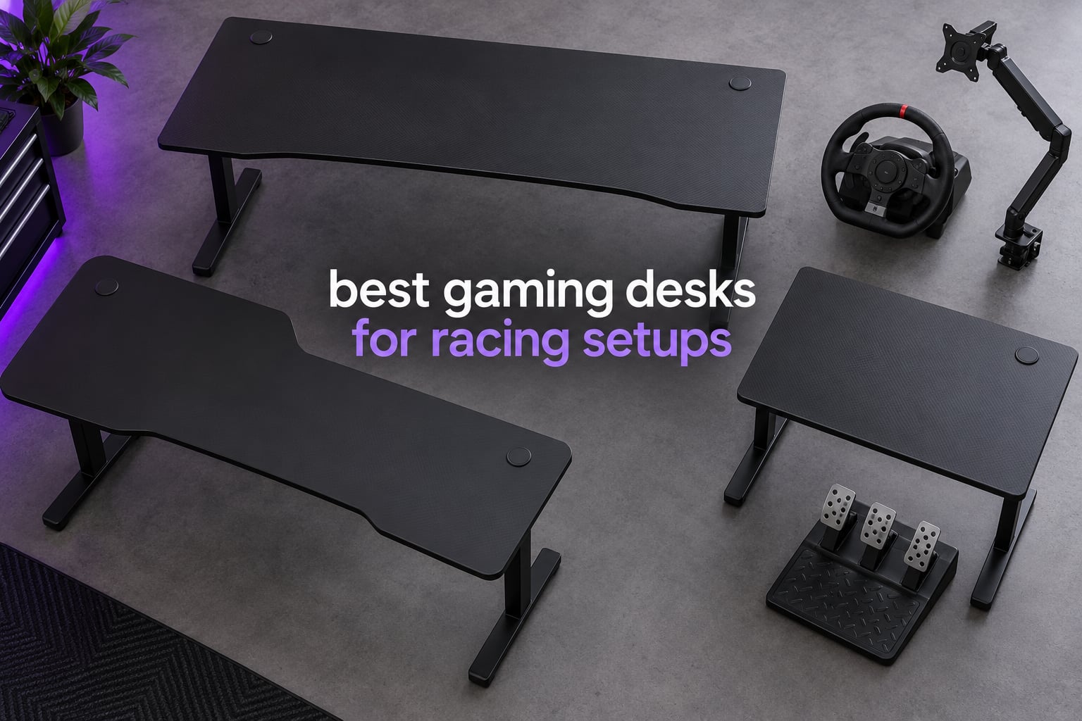 best gaming desks for racing setups