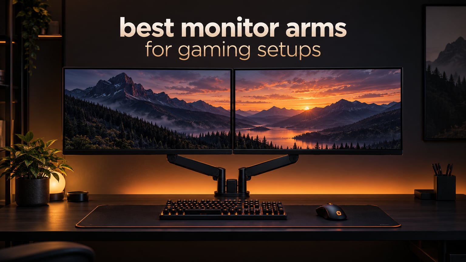 best monitor arms for gaming setups