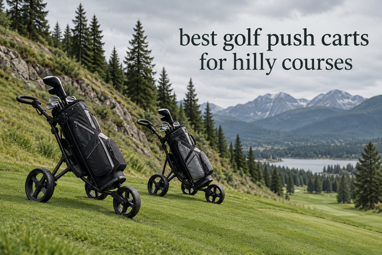 best golf push carts for hilly courses