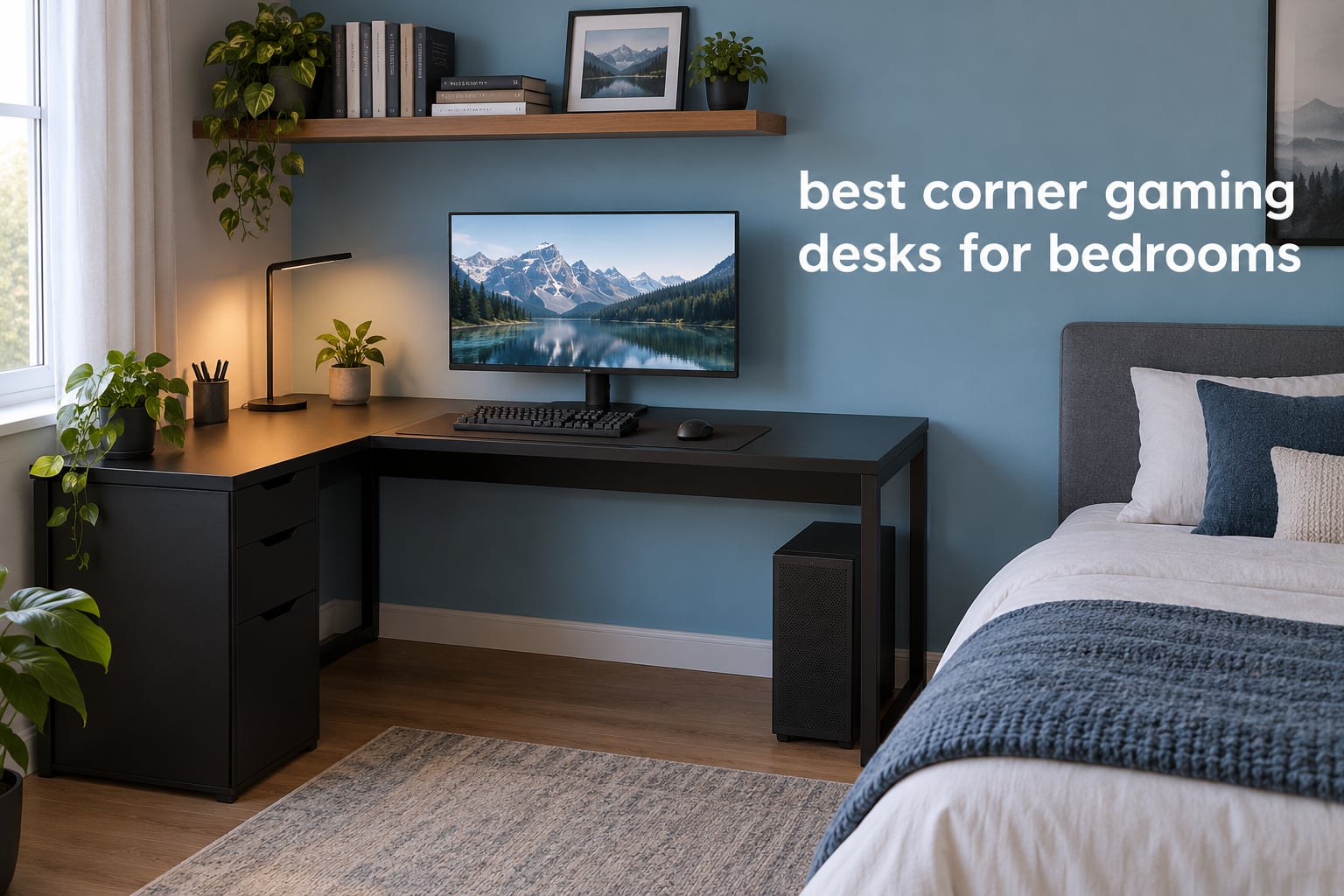 best corner gaming desks for bedrooms