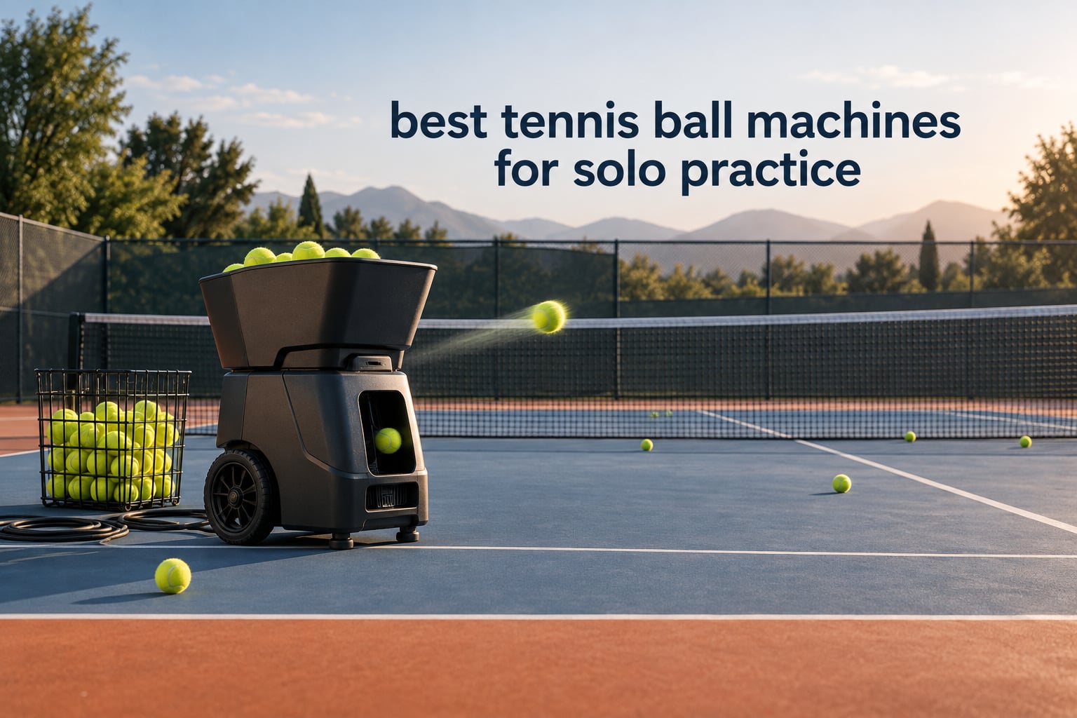 best tennis ball machines for solo practice